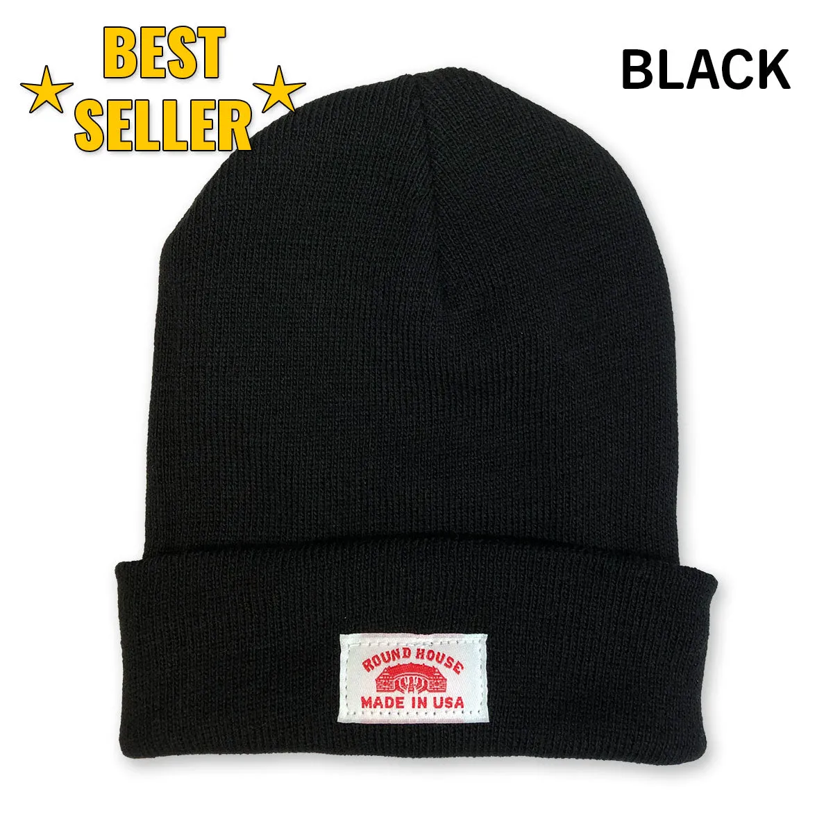 #630 Made in USA Beanie Round House Logo