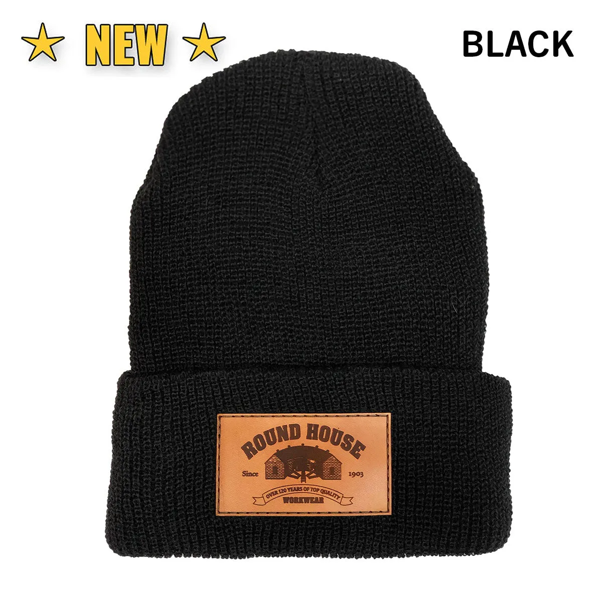 #630 Made in USA Beanie Round House Logo