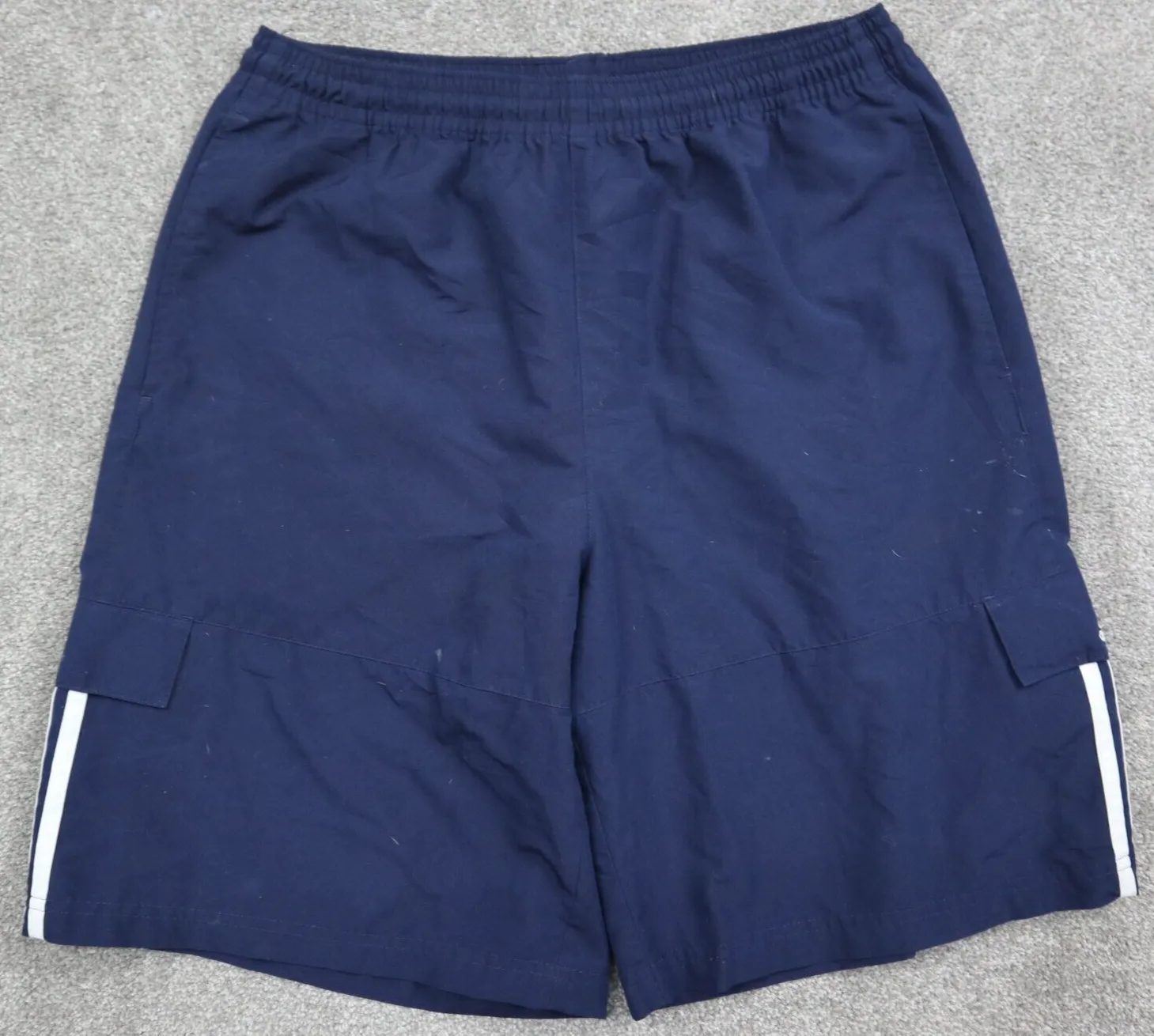 Adidas Athletics Shorts Mens Medium Navy Blue Activewear Running Jogging Shorts