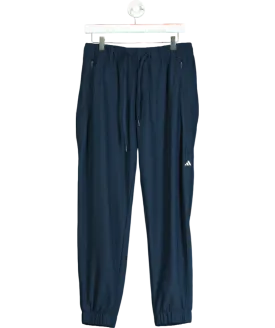 adidas Blue Cuffed Zip Pockets Bottoms UK M