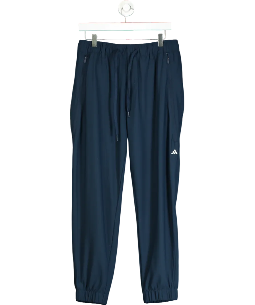 adidas Blue Cuffed Zip Pockets Bottoms UK M