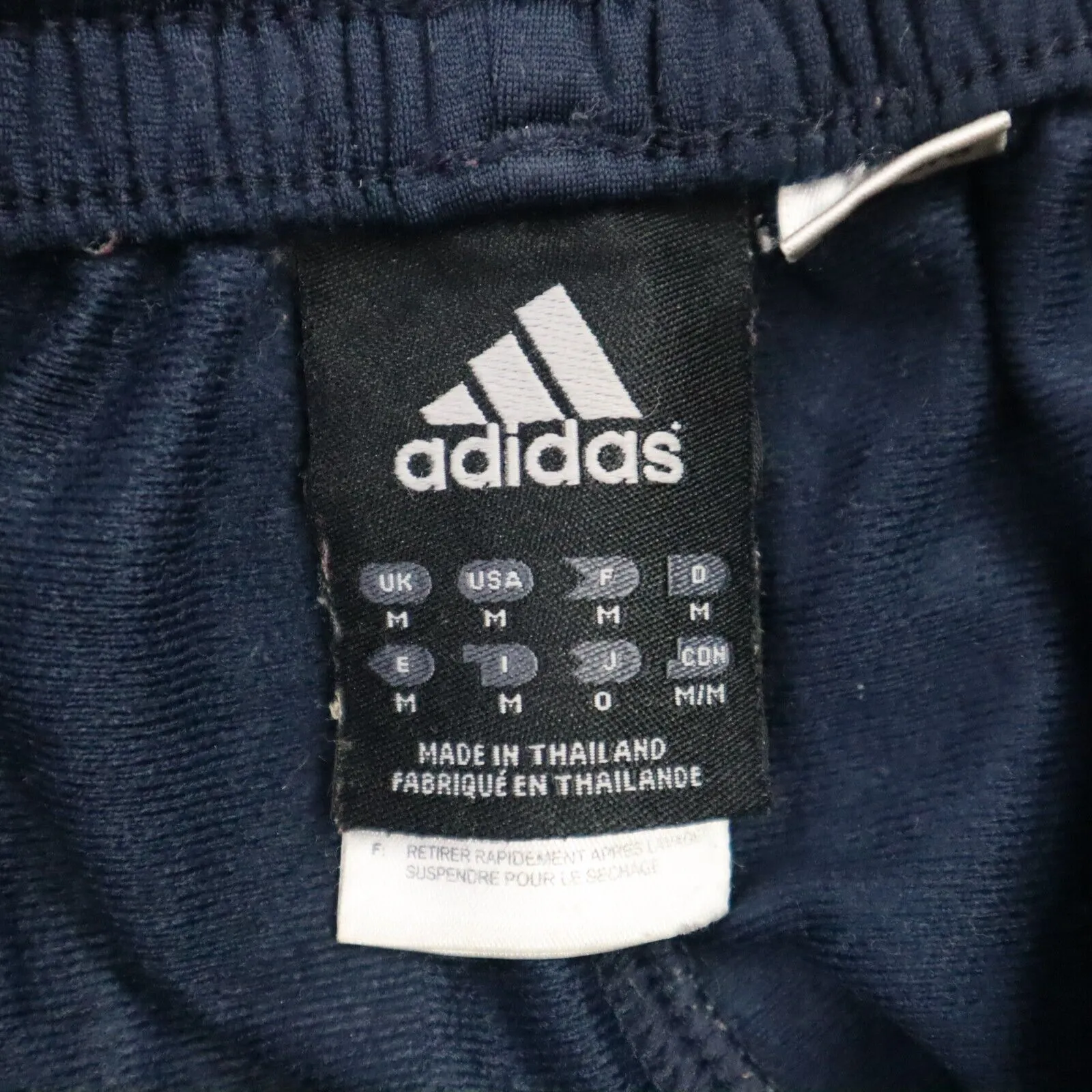 Adidas Logo Track Pants Youth Boys Medium Navy Blue Activewear Jogging Pants