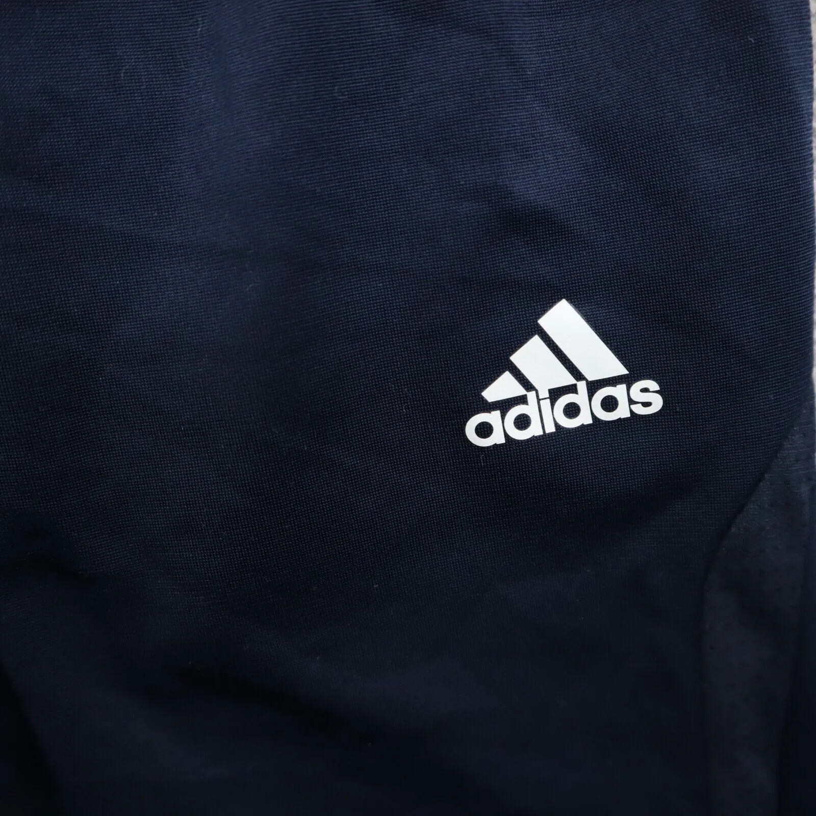 adidas Men Track Pant Activewear Elastic Waist Running/Training Navy Blue Size M