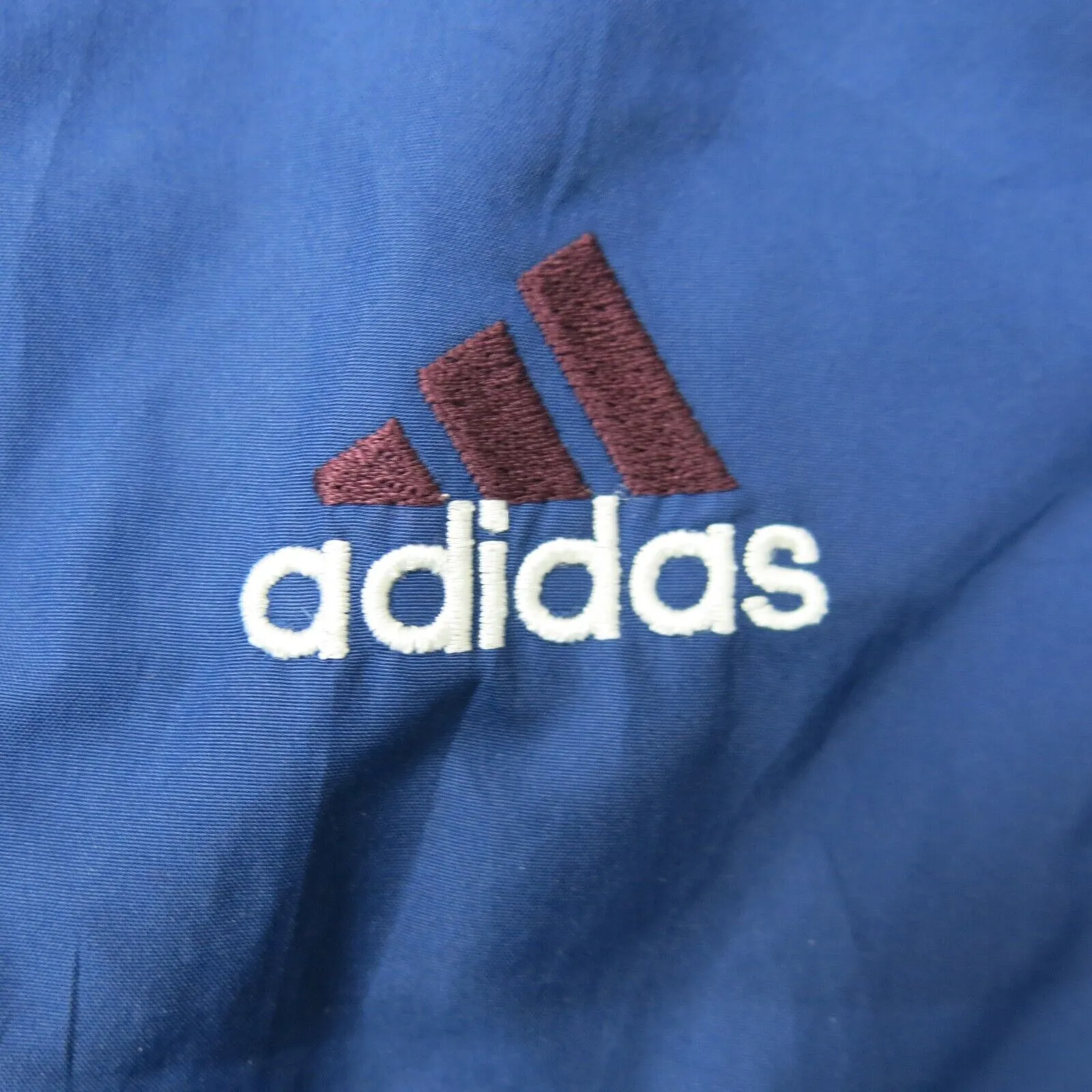 Adidas Mens Activewear Jacket Full Zip Up Long Sleeve Zip Pocket Blue Size XL