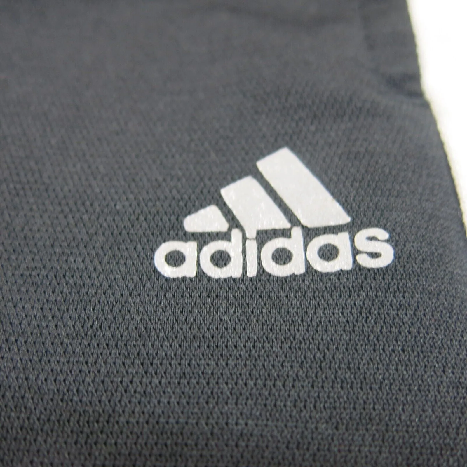 Adidas Track Pants Boys Size 4 Years Black Cream Striped Activewear Logo Pants