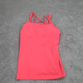 Adidas Women Activewear Tank Top Running Sleeveless Solid Pink Size Large