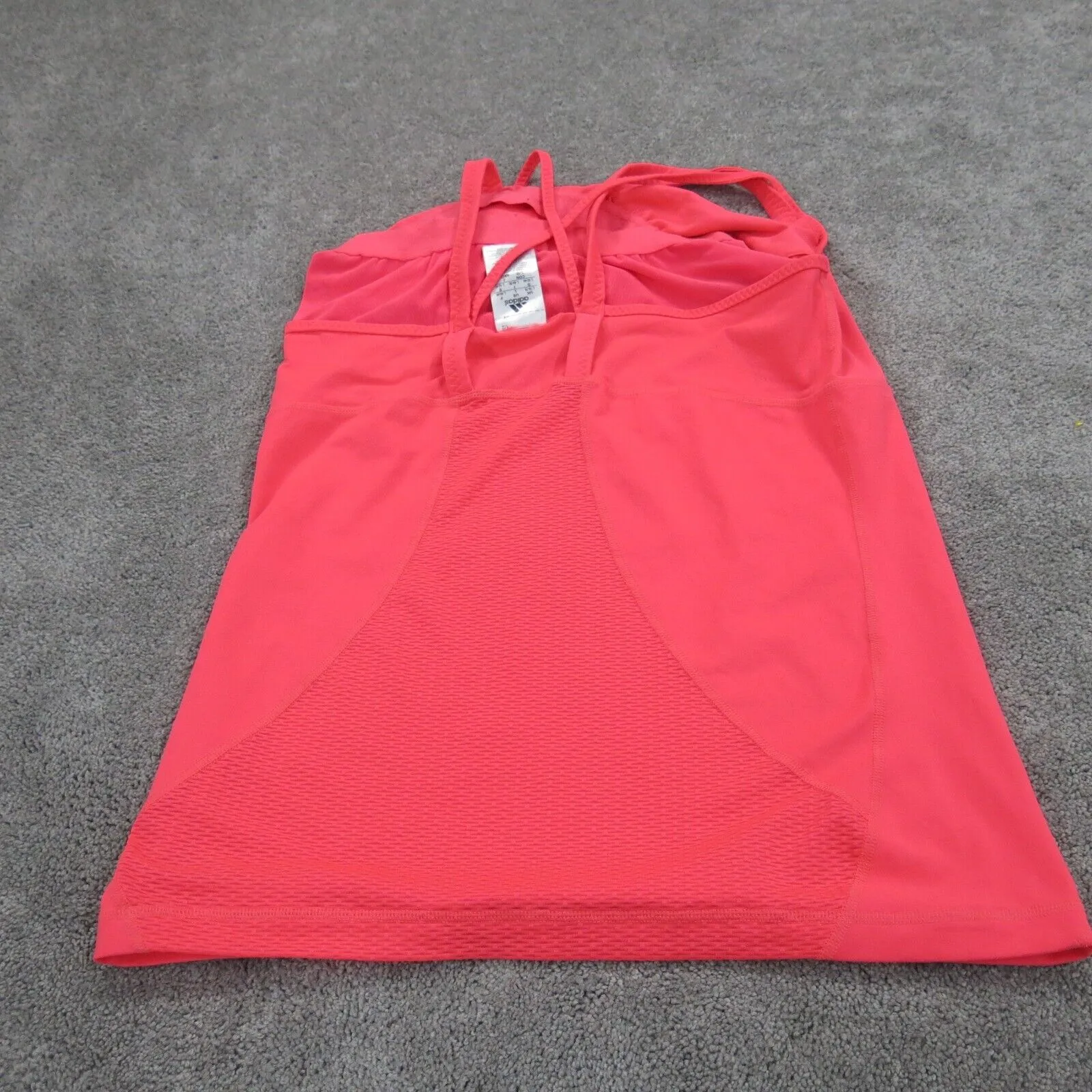 Adidas Women Activewear Tank Top Running Sleeveless Solid Pink Size Large