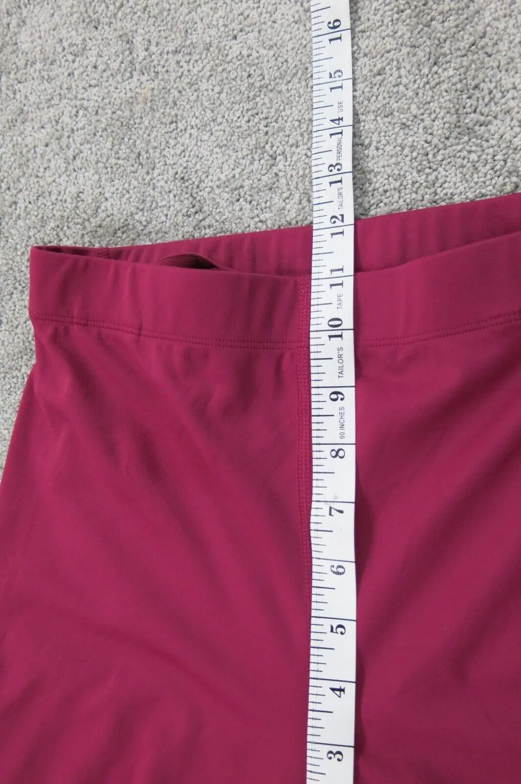 Adidas Womens Activewear Leggings Pant Elastic Waist Mid Rise 3 Stripe Pink Sz S