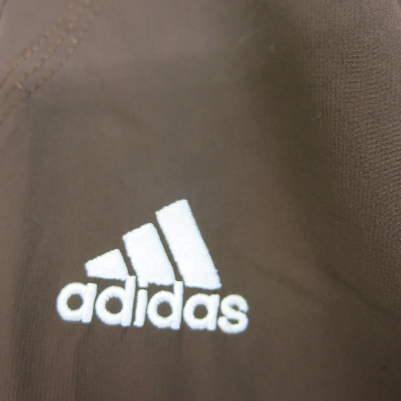 Adidas Womens Activewear Sweatpant High Rise Stretch Elastic Waist Brown Size L