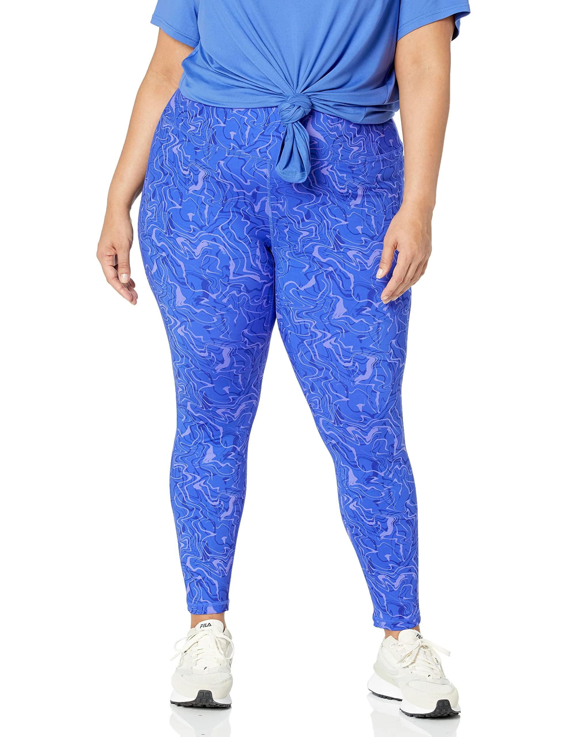 Amazon Essentials Workout Leggings for Women with Pockets, High-Rise Sculpt Athleisure, Available in Plus Size