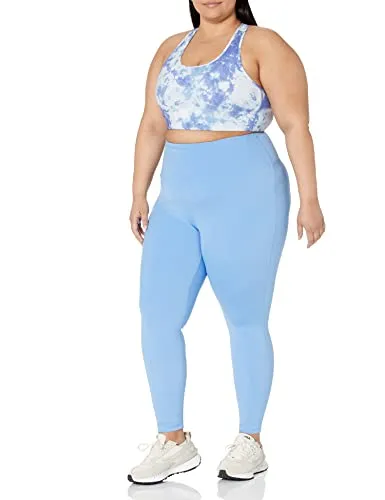 Amazon Essentials Workout Leggings for Women with Pockets, High-Rise Sculpt Athleisure, Available in Plus Size