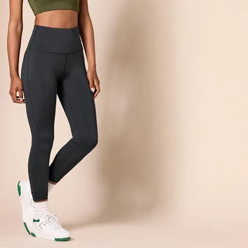 Amazon Essentials Workout Leggings for Women with Pockets, High-Rise Sculpt Athleisure, Available in Plus Size