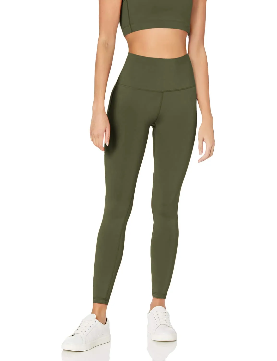 Amazon Essentials Workout Leggings for Women with Pockets, High-Rise Sculpt Athleisure, Available in Plus Size