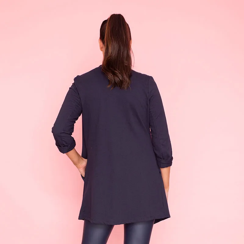 Amy Stretch Blazer (Navy)