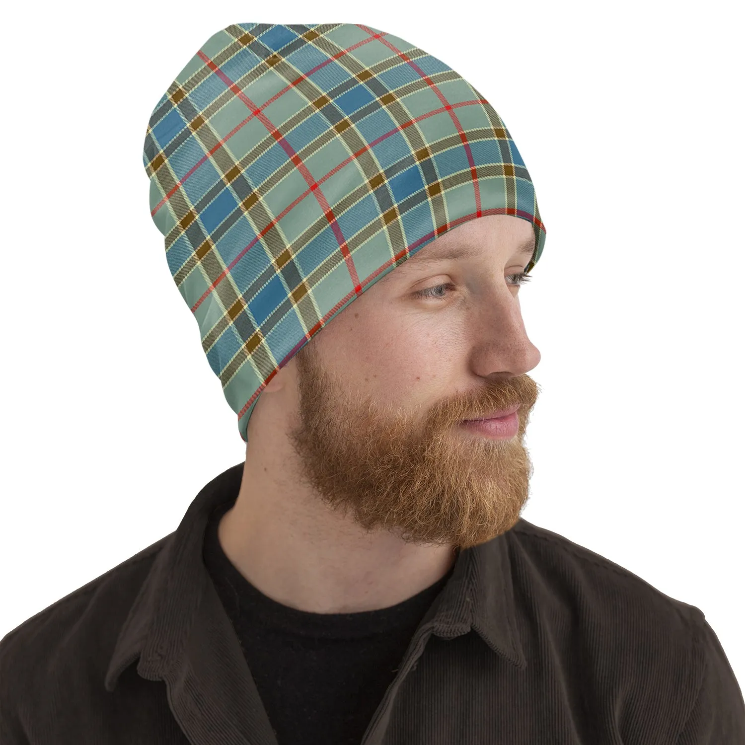 Balfour Blue Tartan Beanies Hat