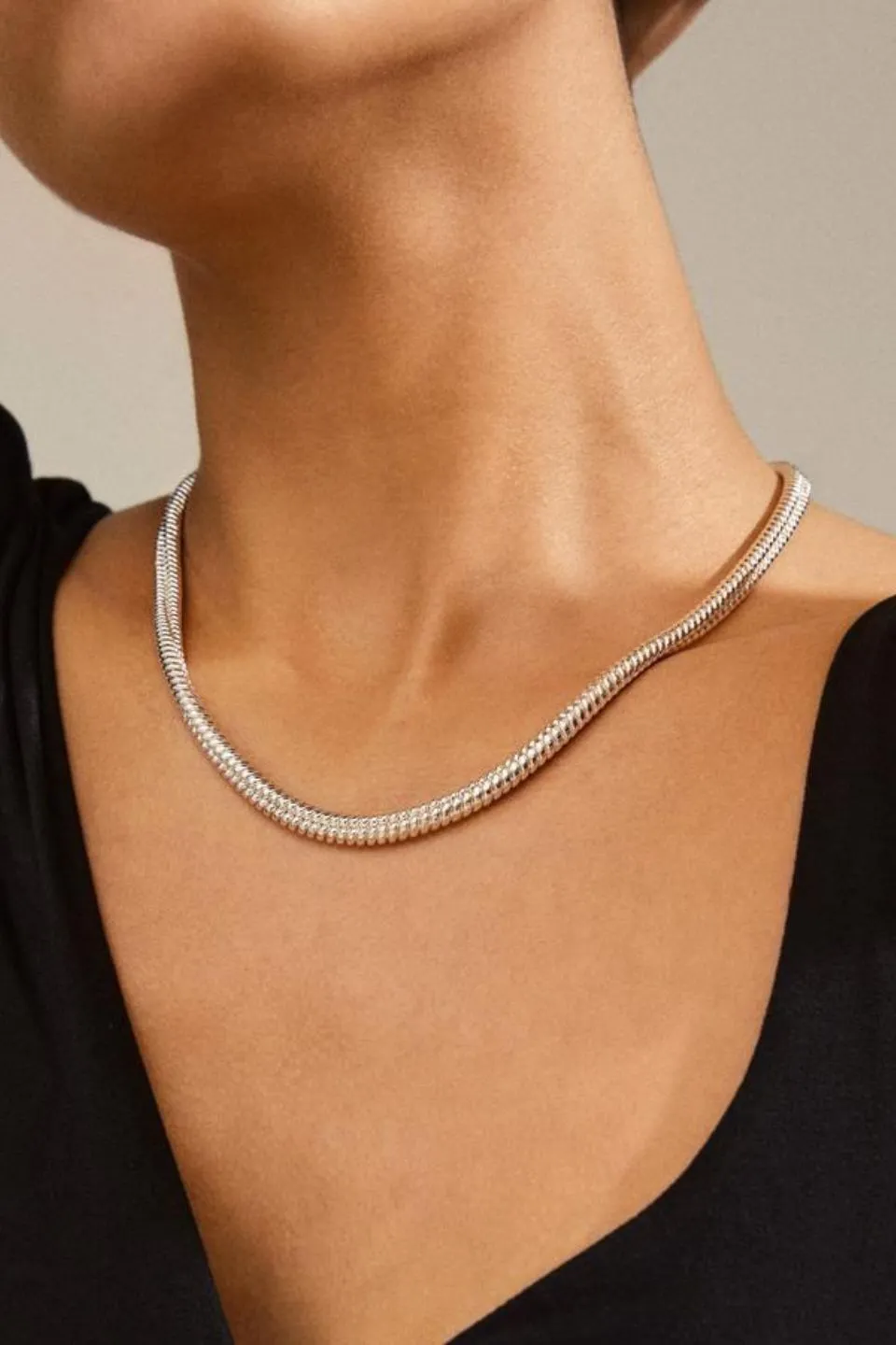 Belief Bar Hook Silver Chain EOL Necklace