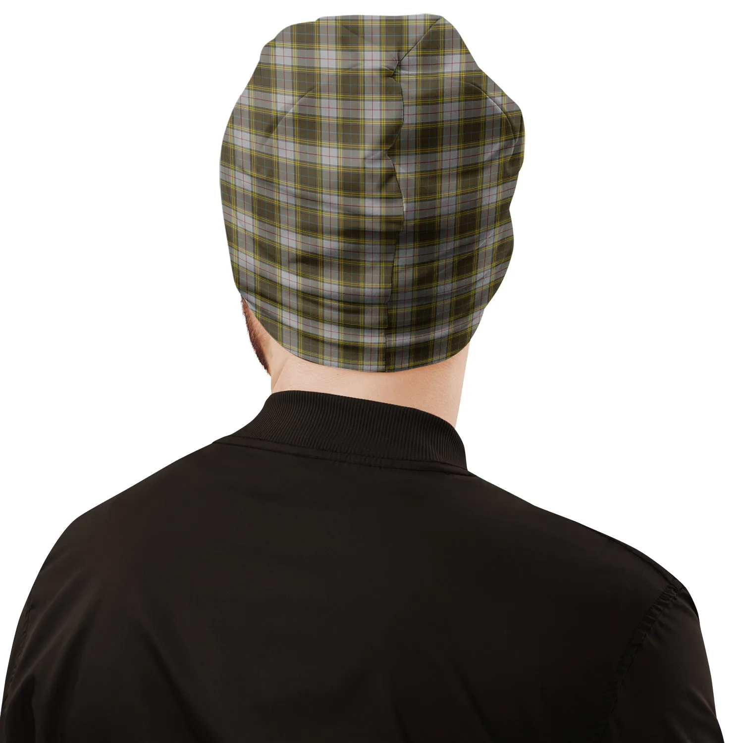 Buchanan Dress Tartan Beanies Hat with Family Crest