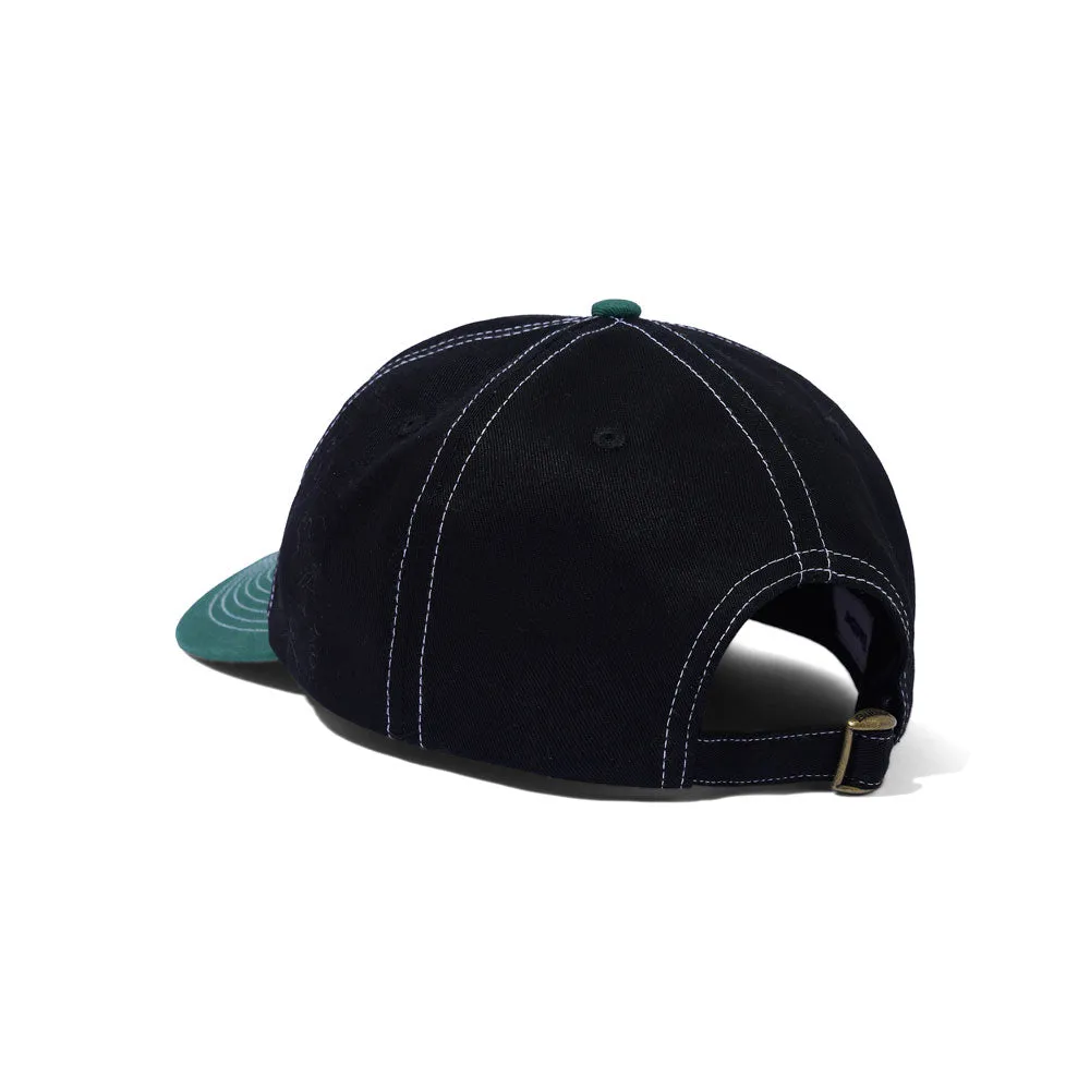 Butter Goods 'Breaker' 6 Panel Cap (Black / Forest)