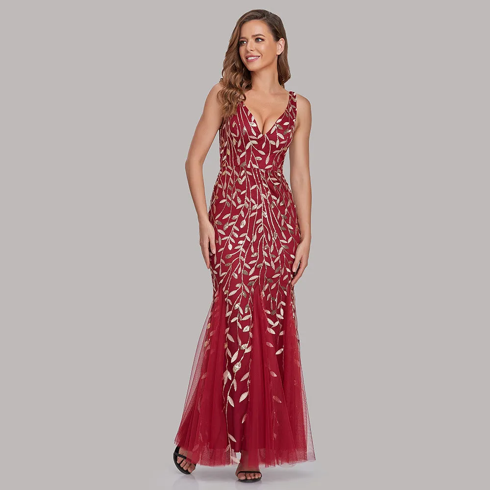 Erin Formal Sleeveless Sequin Evening Dress