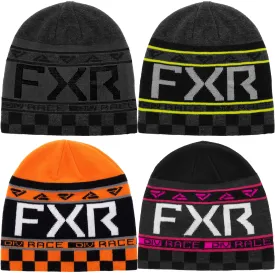 FXR  Big & Tall Race Division Beanie Classic Skull Fit Soft Acrylic Jacquard Knit