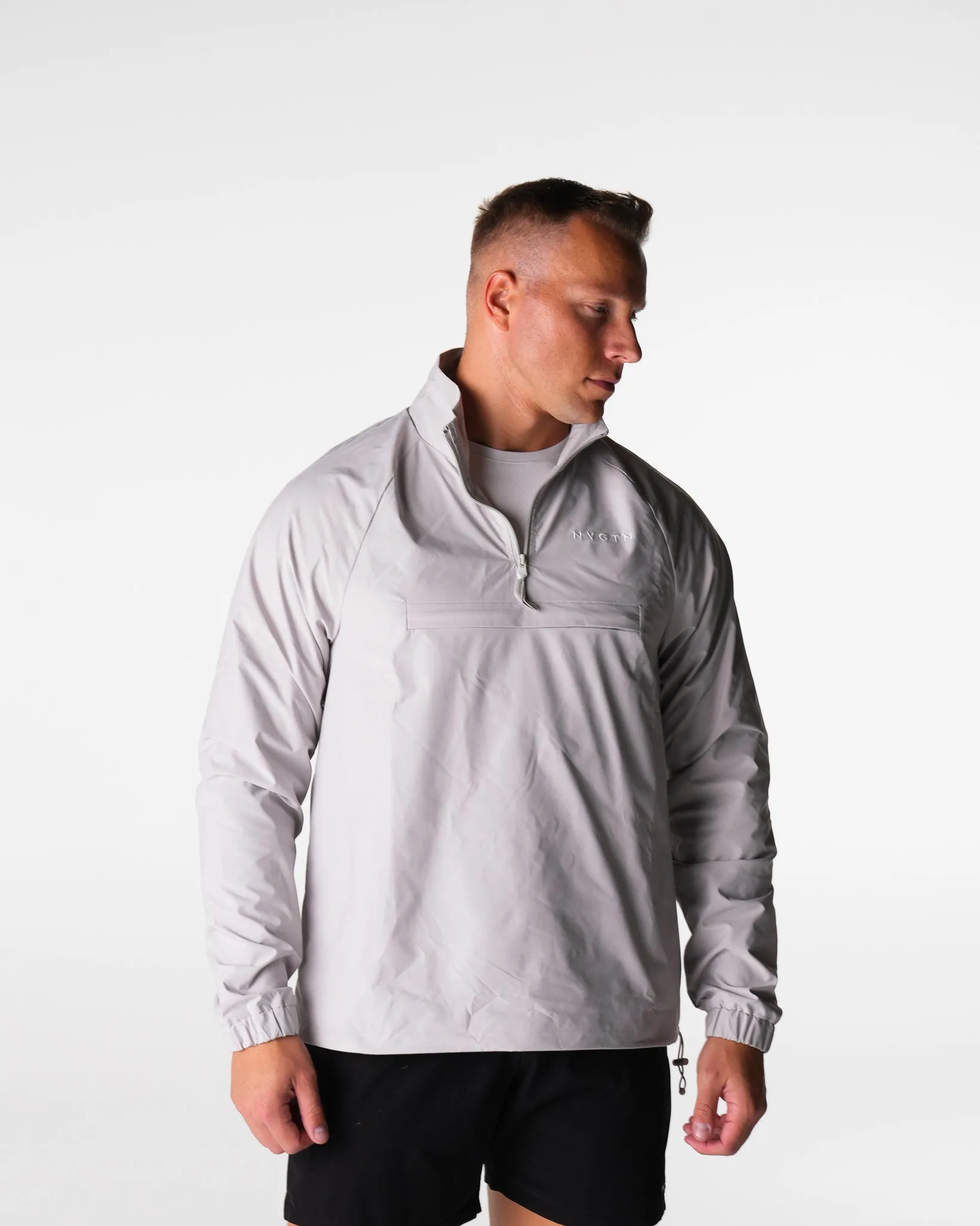 Grey Motion Windbreaker