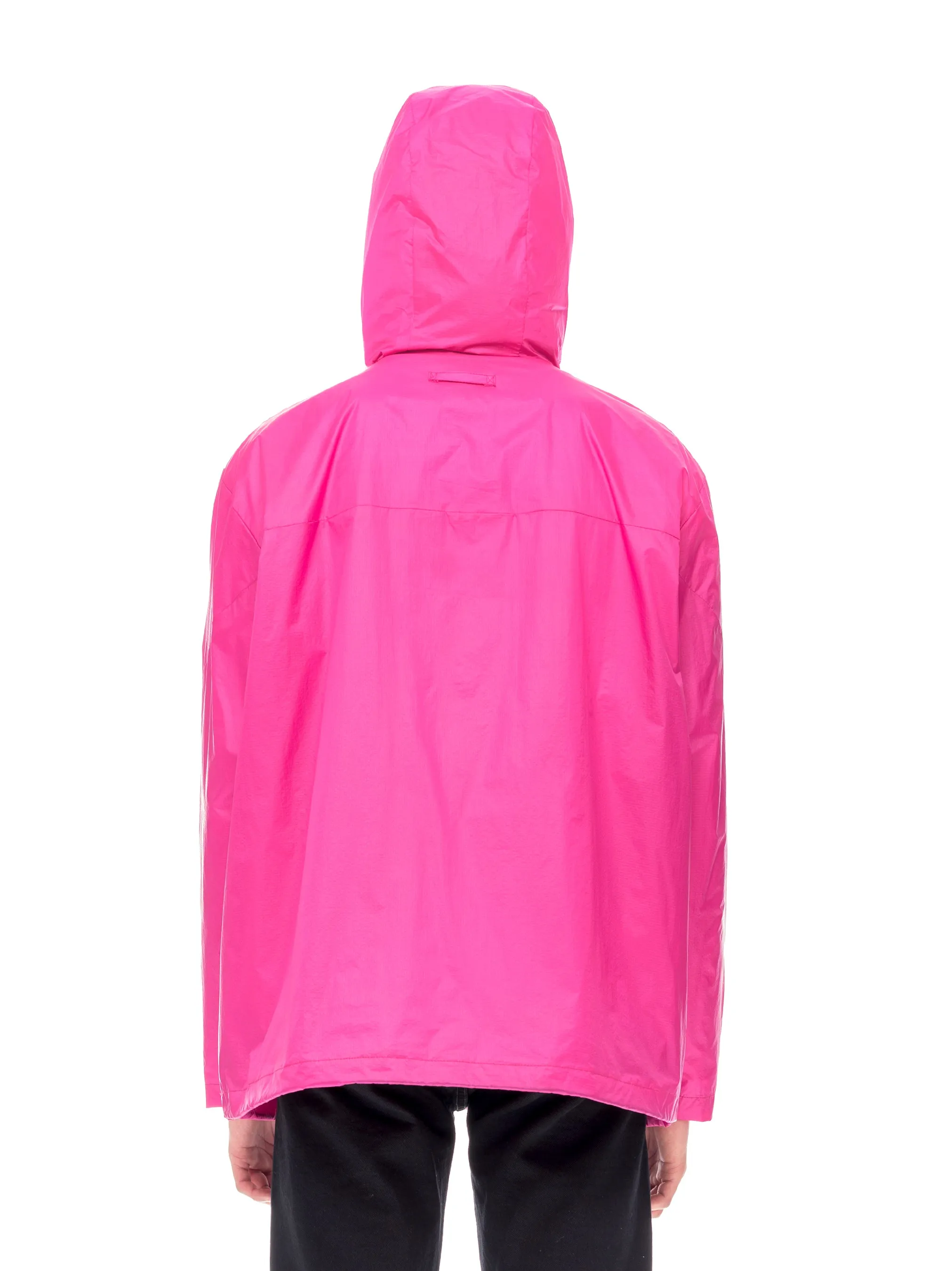 Hooded Windbreaker - Fuchsia