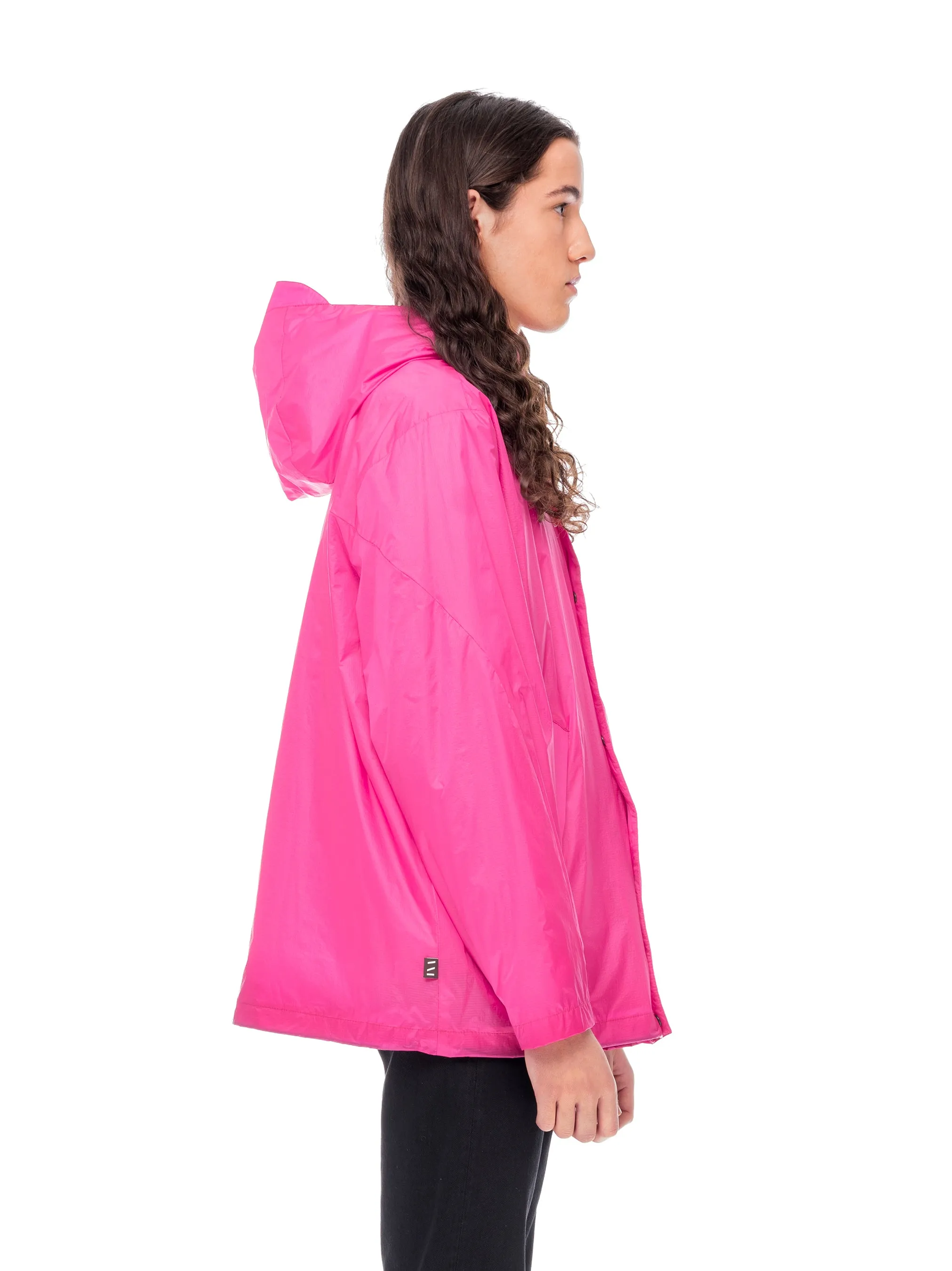 Hooded Windbreaker - Fuchsia