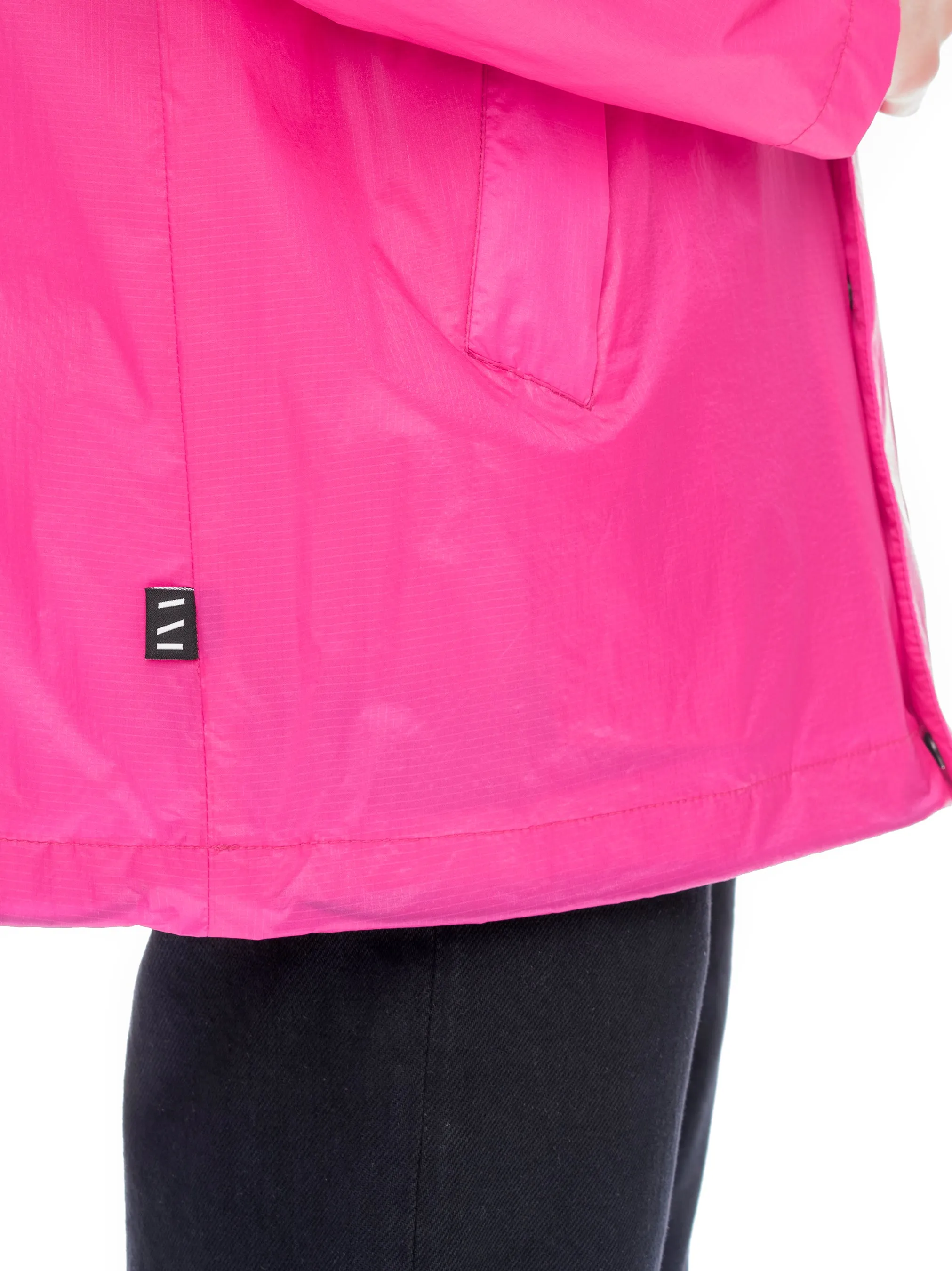 Hooded Windbreaker - Fuchsia