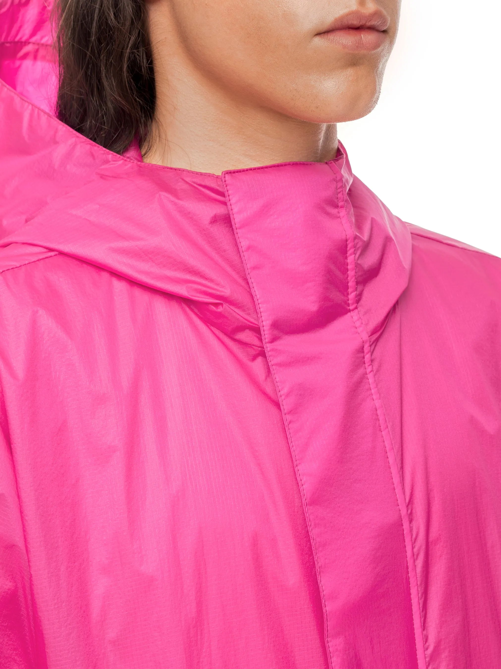 Hooded Windbreaker - Fuchsia