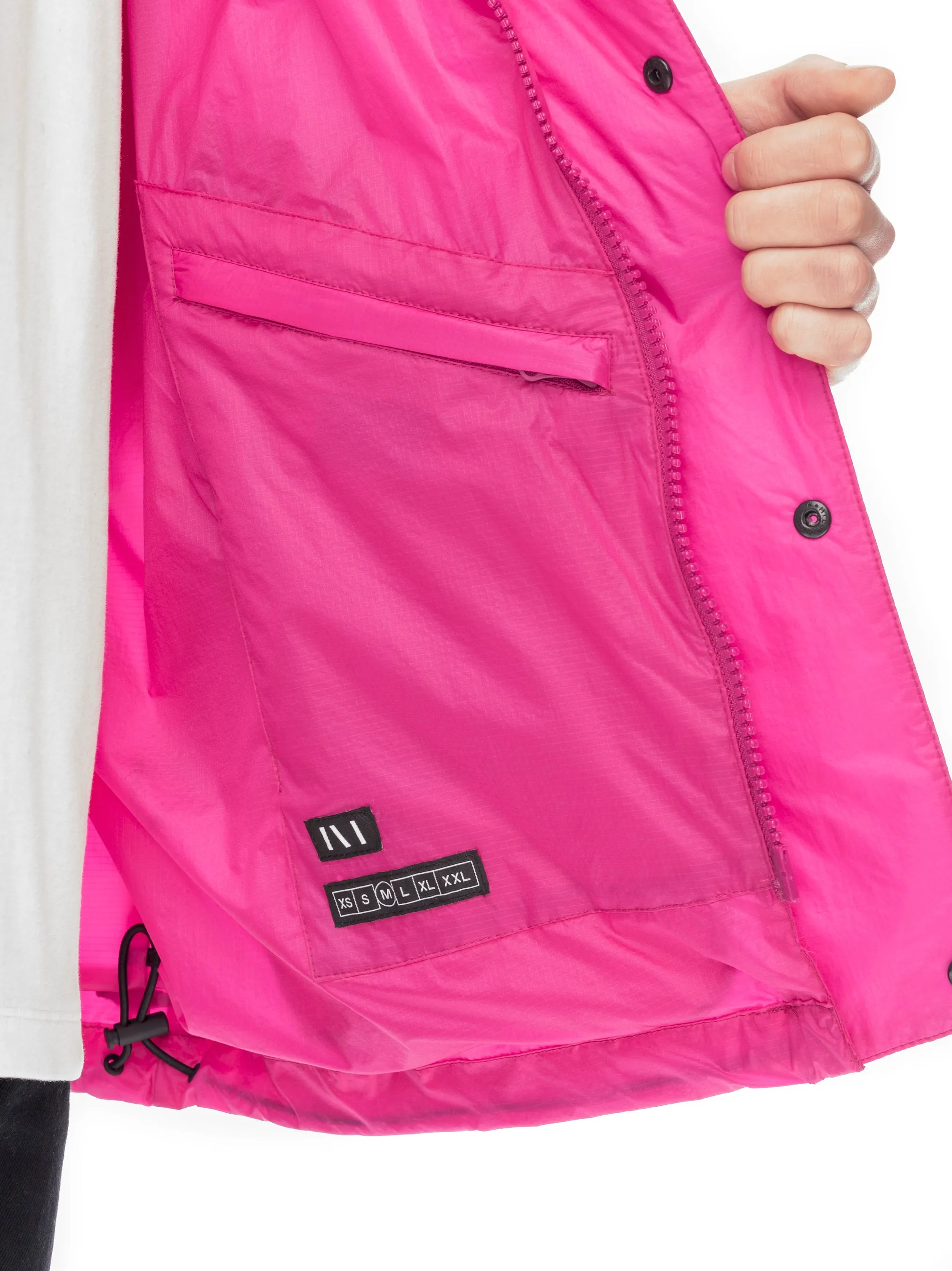 Hooded Windbreaker - Fuchsia