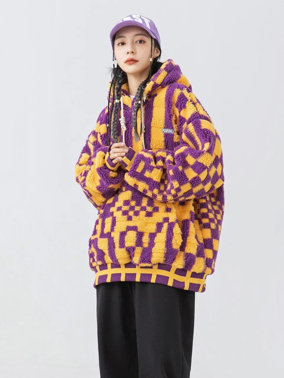 Indie Oversized Plush Hoodie