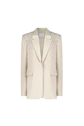 Lawrence Straight Stone Crepe Blazer