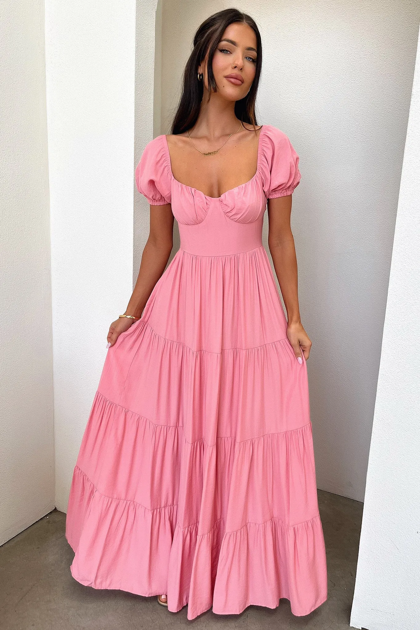 Levona Maxi Dress - Rose