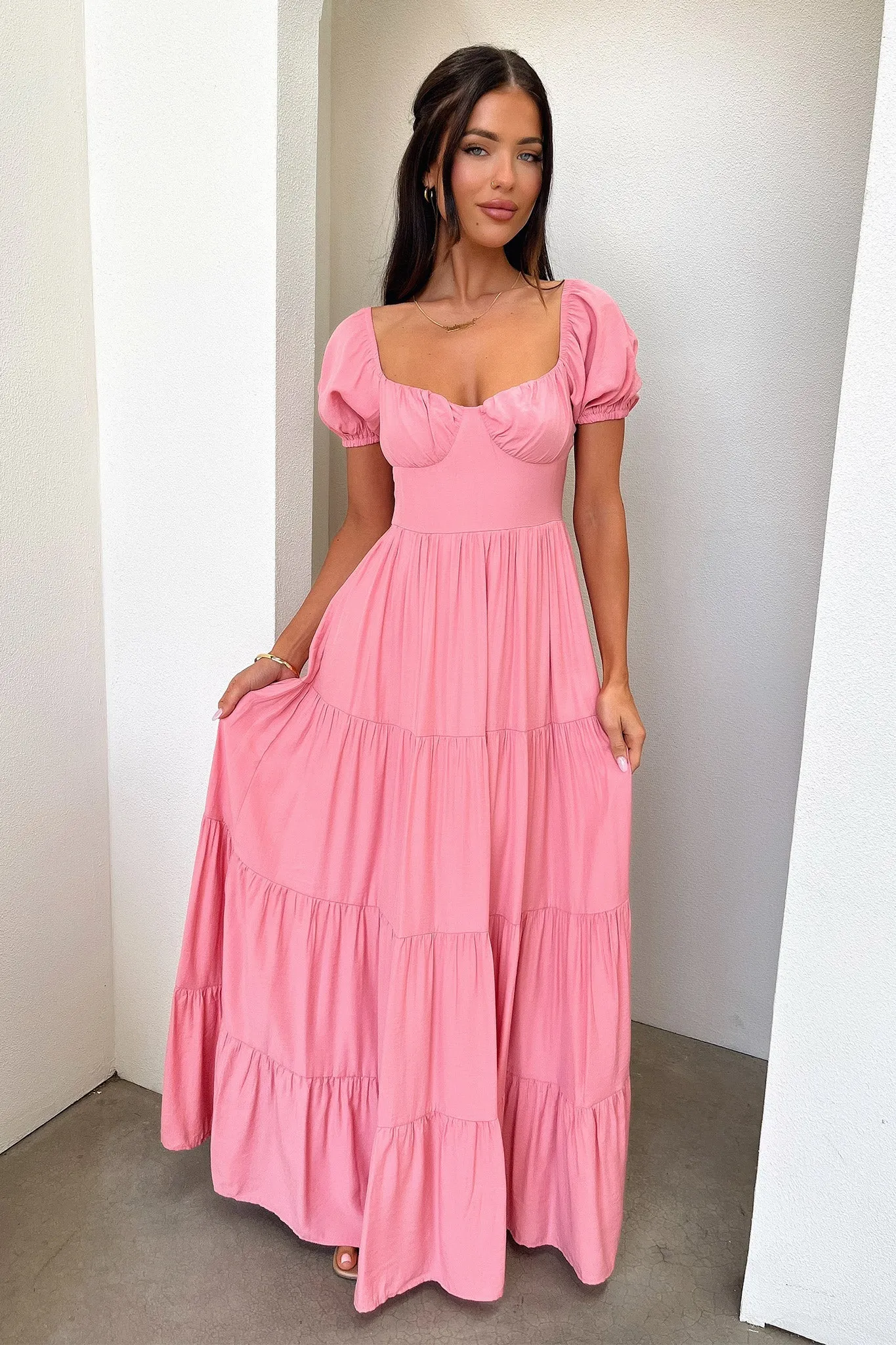 Levona Maxi Dress - Rose