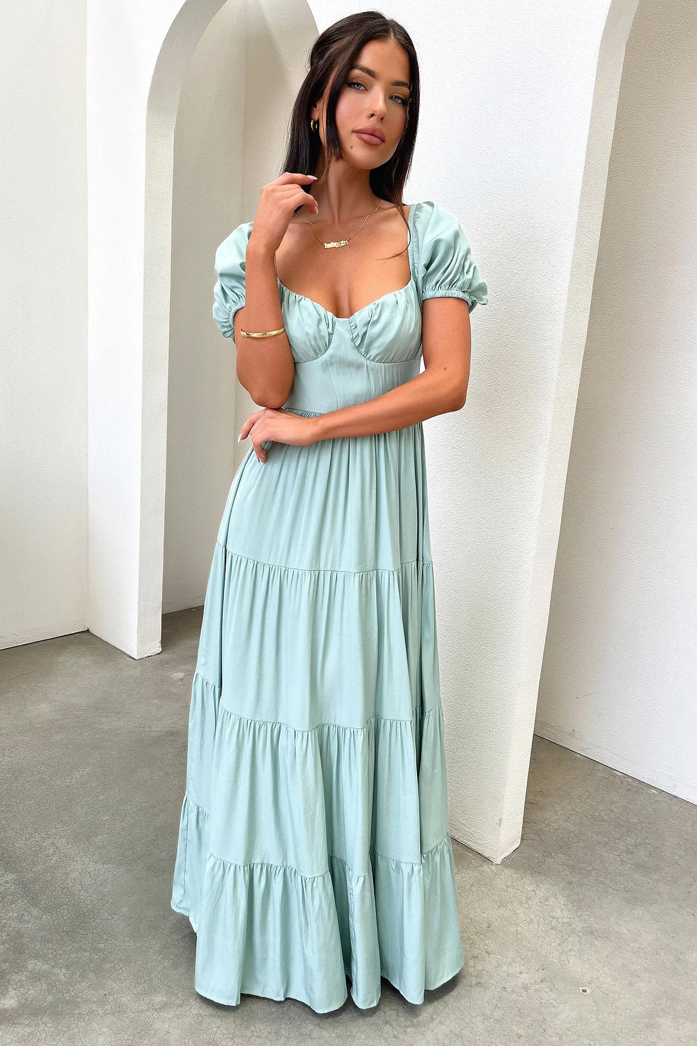 Levona Maxi Dress - Sage