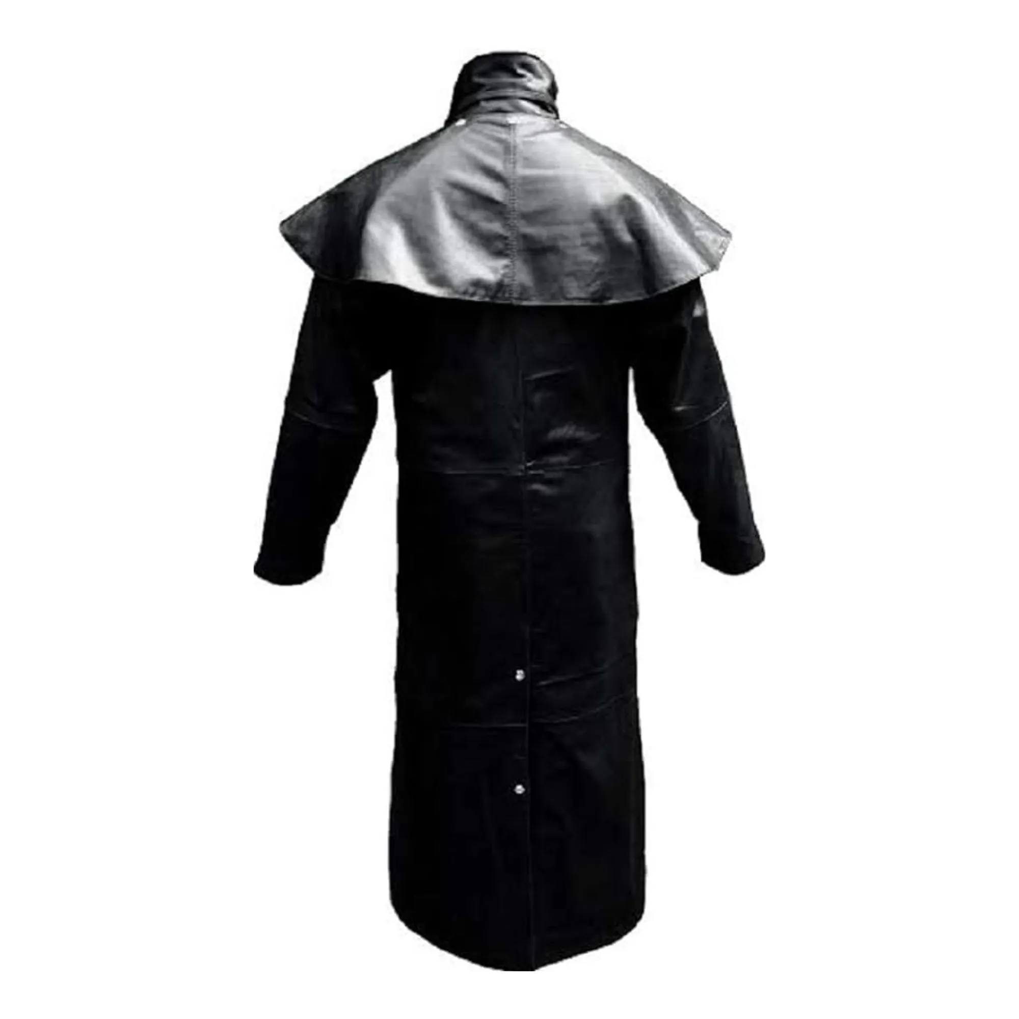 Mens Leather Coat Black