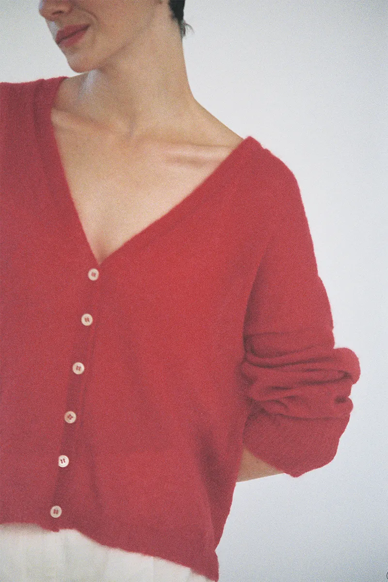 Mist Cardigan - Cherry