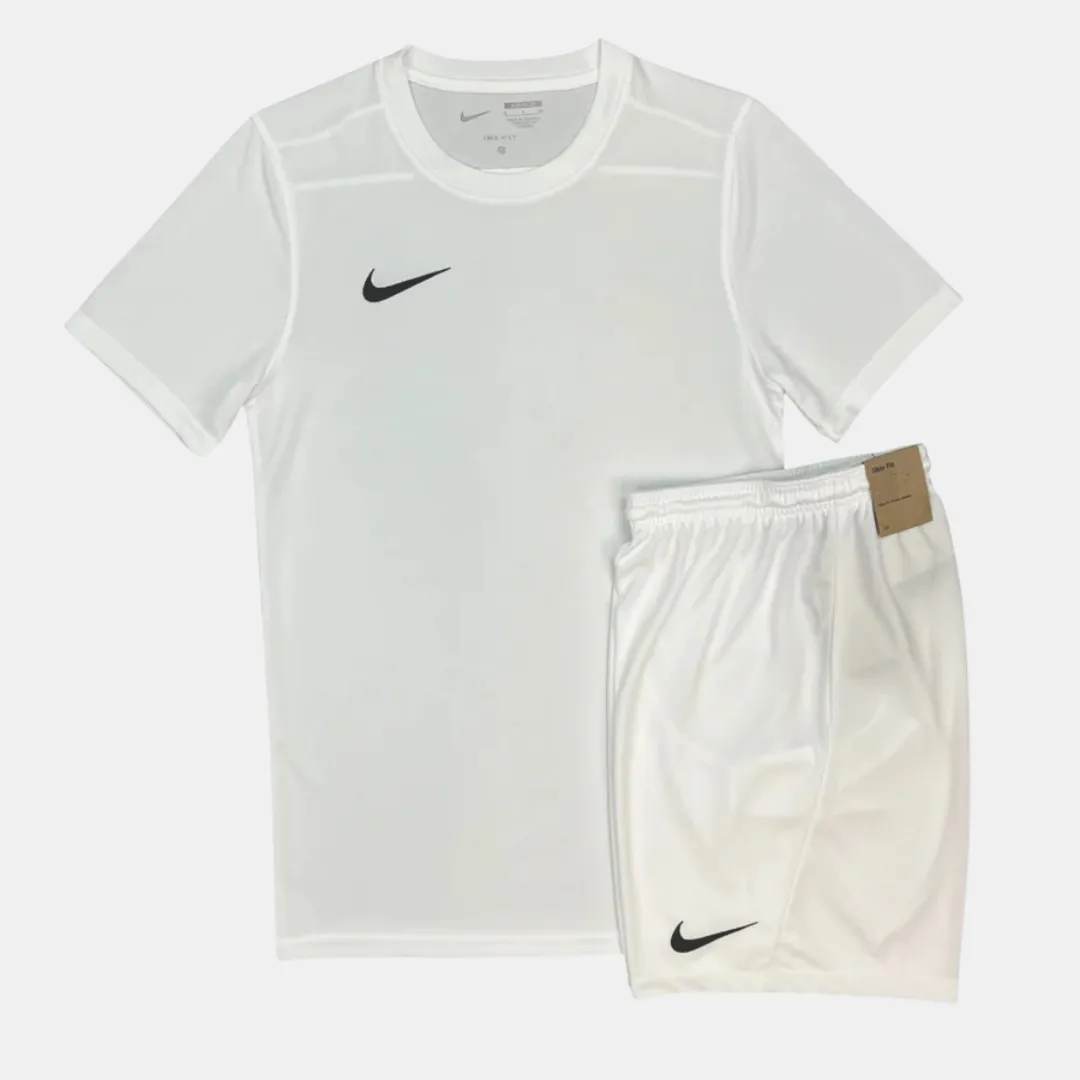 Nike Dri-Fit Tshirt / Shorts Set - White