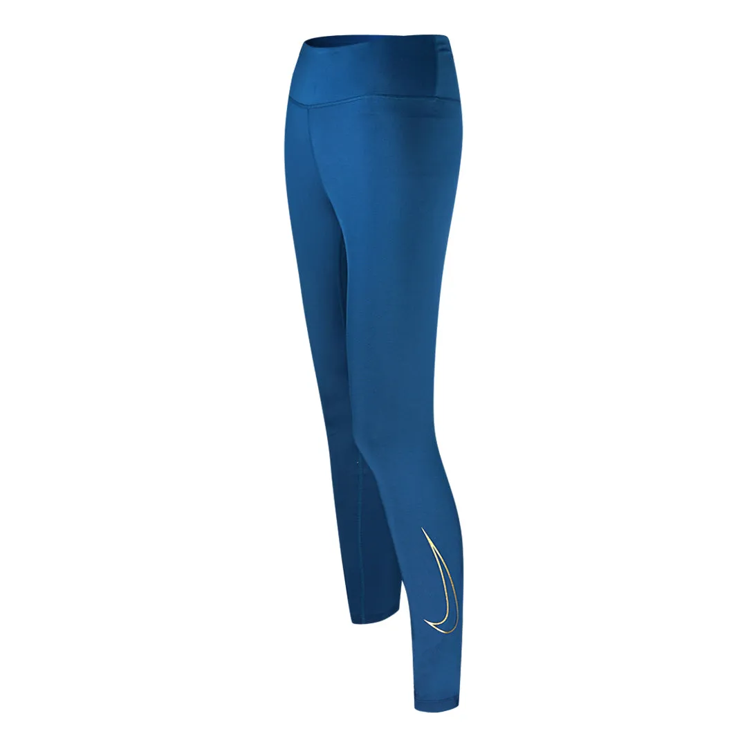 Nike Mid Rise Blue Leggings