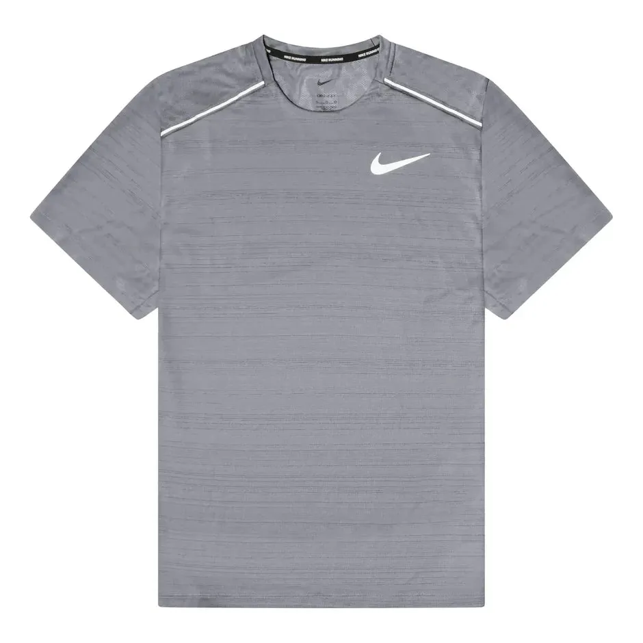 Nike Miler 1.0 T Shirt Smoke Grey