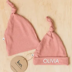 Pink Personalised Newborn Beanie