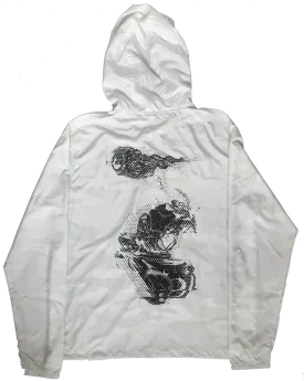 "Beyond the Sea" GL1TCH White Camo Windbreaker