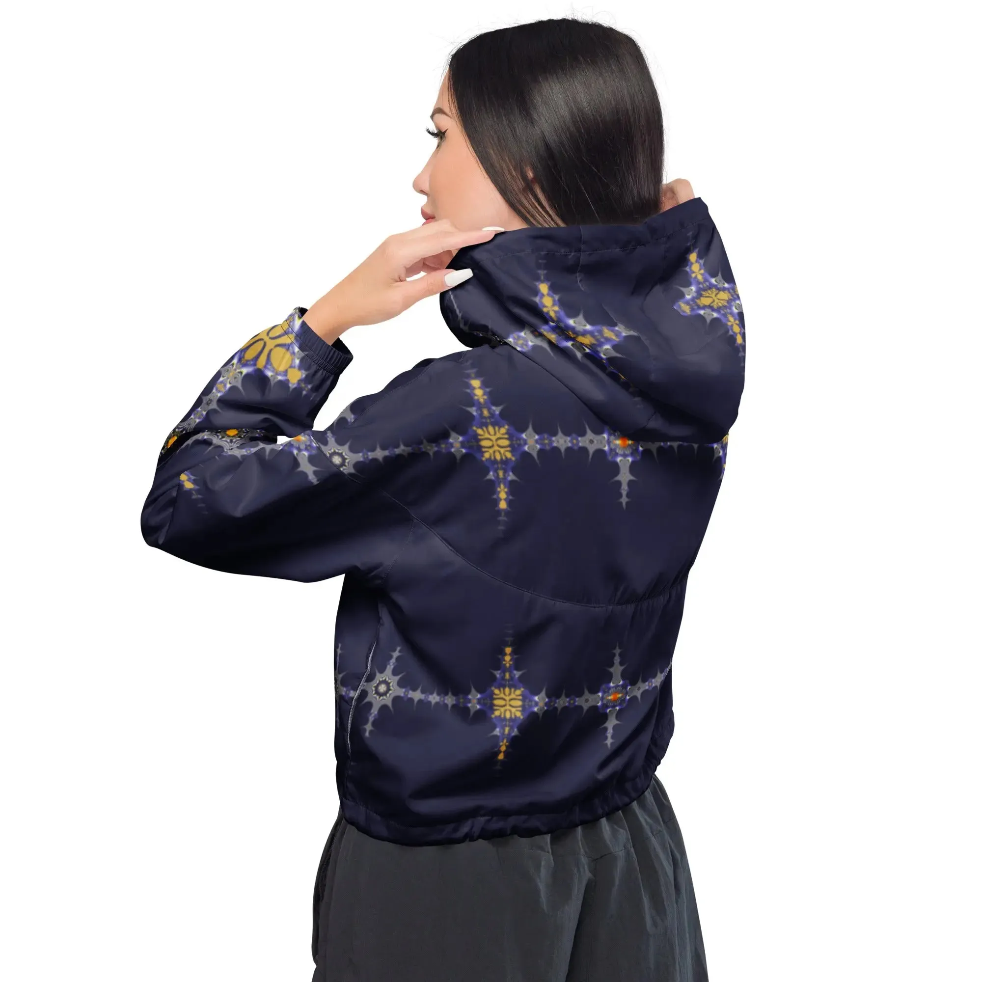 "Purple Pike" Collection - Women’s Cropped Windbreaker