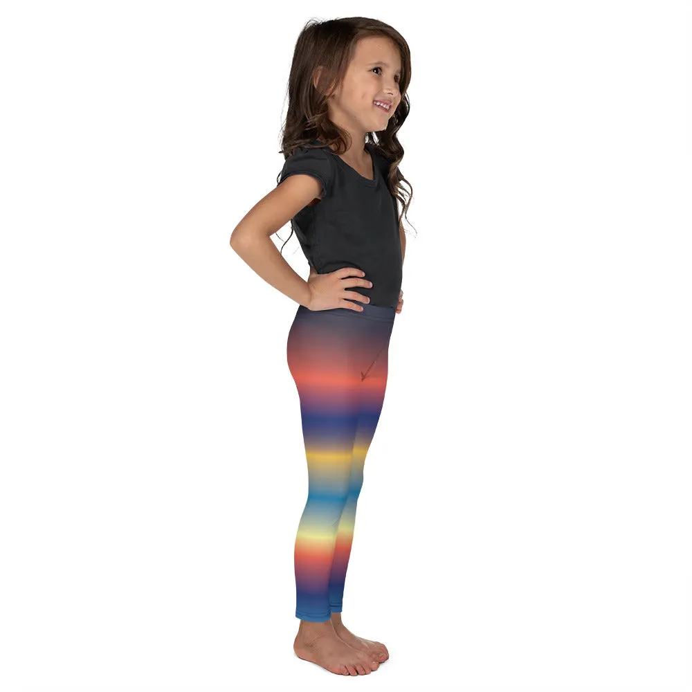 Rainbow Gradient Kid's Leggings, Toddler, Girls and Boys Matching Family Outfits