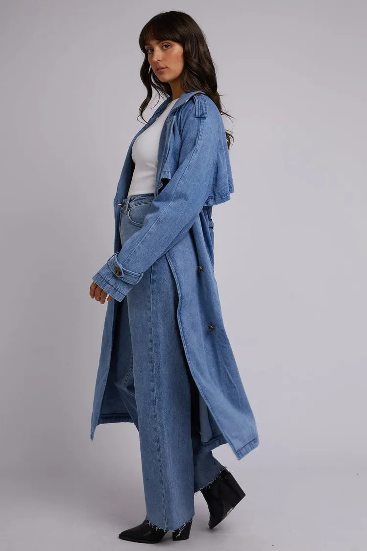 Rio Trench Coat | Blue