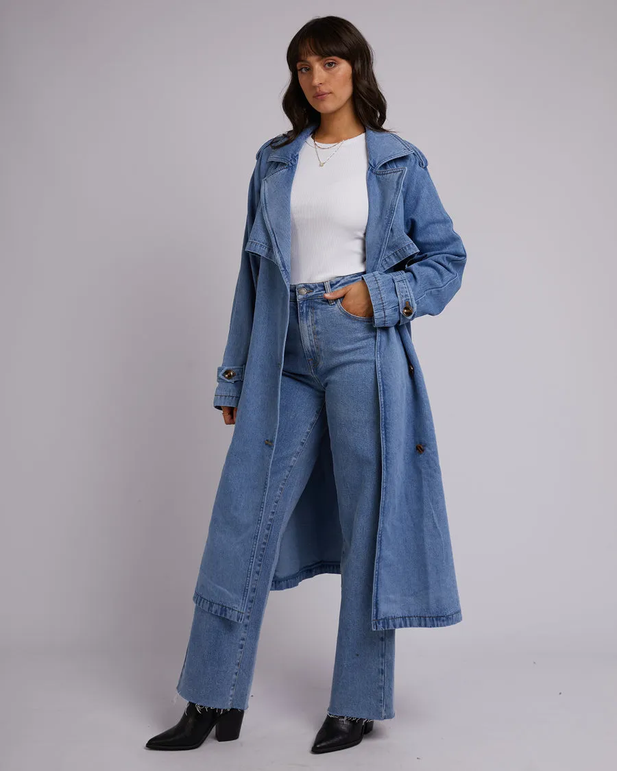 Rio Trench Coat | Blue