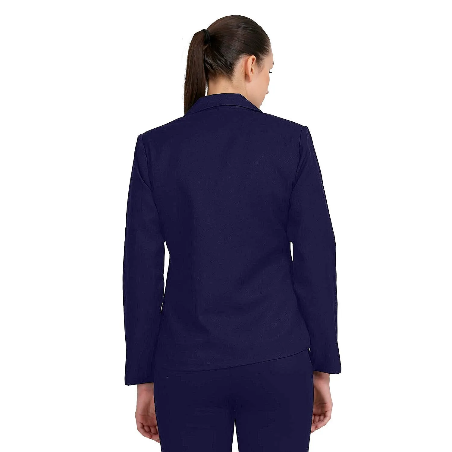 Romano nx Women's Single Breasted Formal Blazer Navy Blue