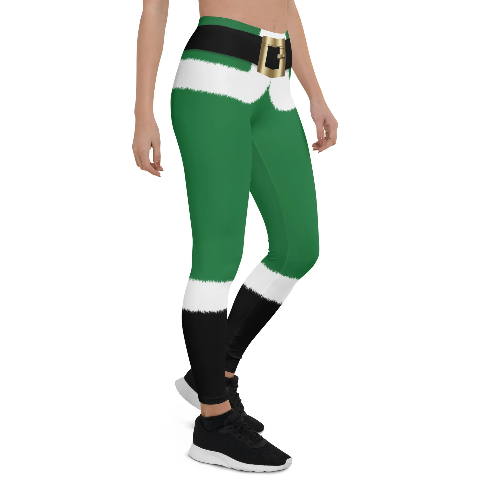 Santa's Simple Outfit Green Leggings