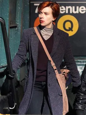 Scarlett Johansson Wool Trench Coat