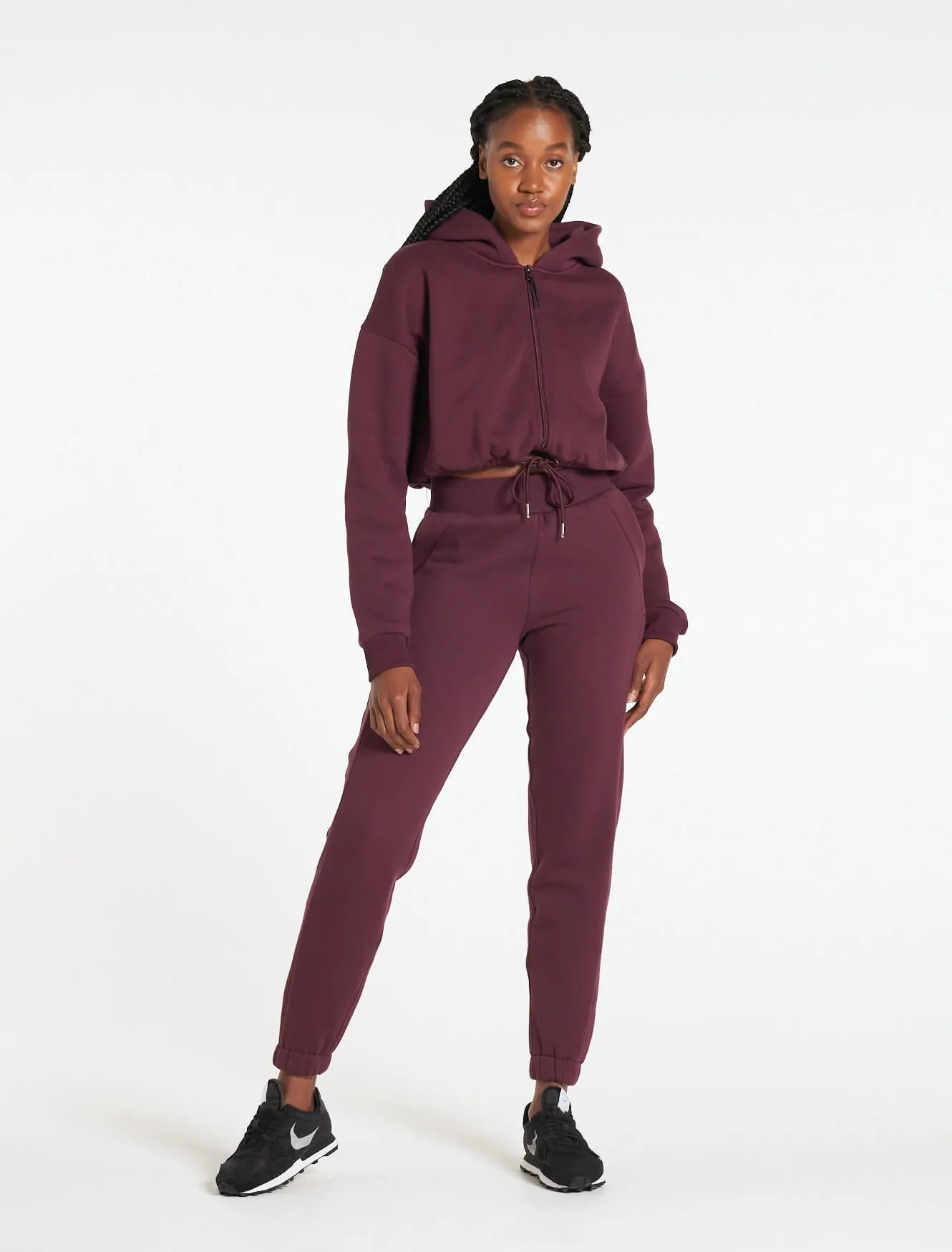 Select Crop Jacket - Black Cherry